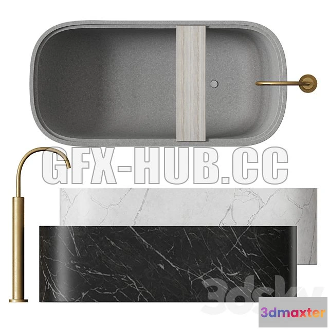 1199324 - FURNITURE 3D MODELS - COCOON PB BATHTUB