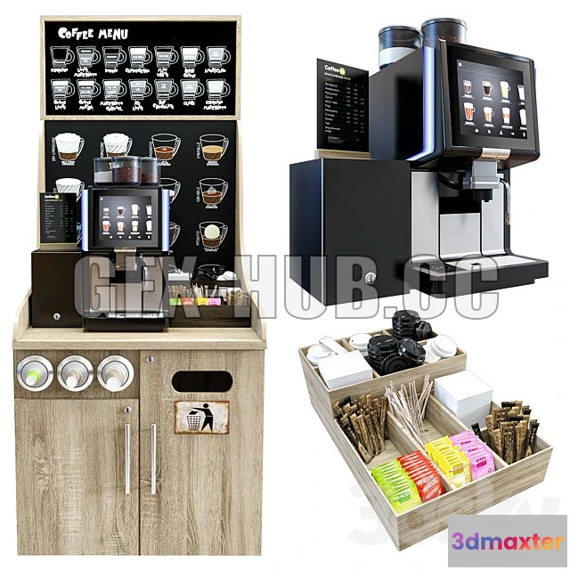1199326 - FURNITURE 3D MODELS - Coffe Shop WMF 1500S