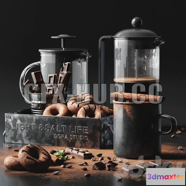 1199338 - FURNITURE 3D MODELS - Coffee Set 3