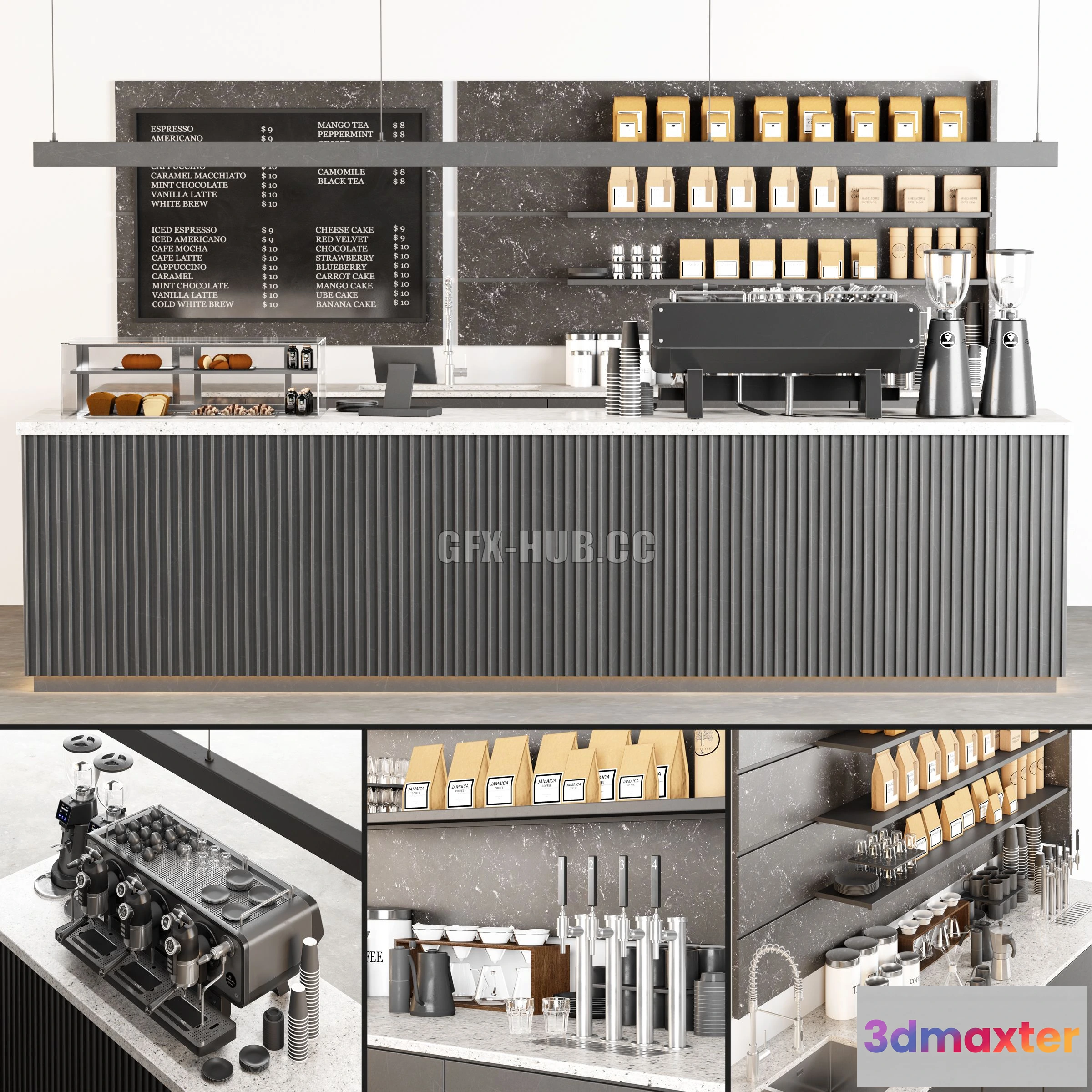 1199342 - FURNITURE 3D MODELS - Coffee Shop 03