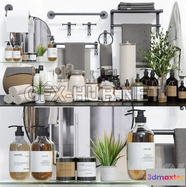 1199372 - FURNITURE 3D MODELS - Collaction Bathroom Accessories Vol 2