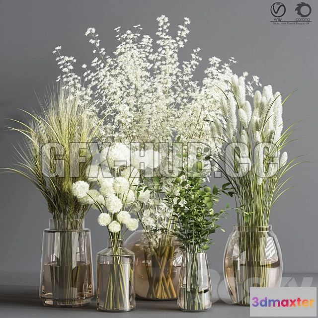 1199374 - FURNITURE 3D MODELS - Collaction Plants Bouquet 04