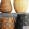 1199390 - FURNITURE 3D MODELS - Collection of baskets