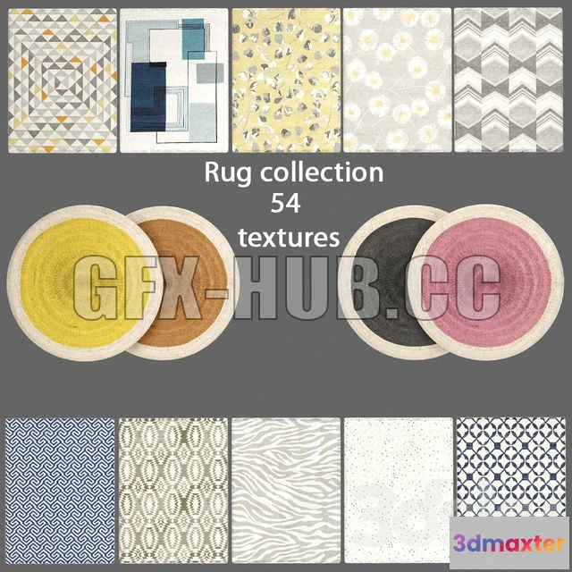 1199416 - FURNITURE 3D MODELS - Collection Rugs