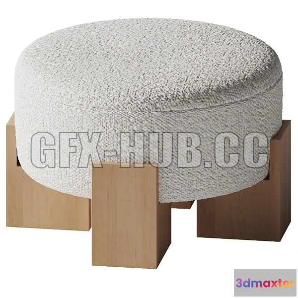 1199420 - FURNITURE 3D MODELS - Collector Cassette Pouf