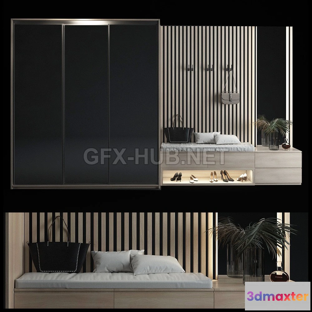 1199436 - FURNITURE 3D MODELS - Composition in the Hallway 77