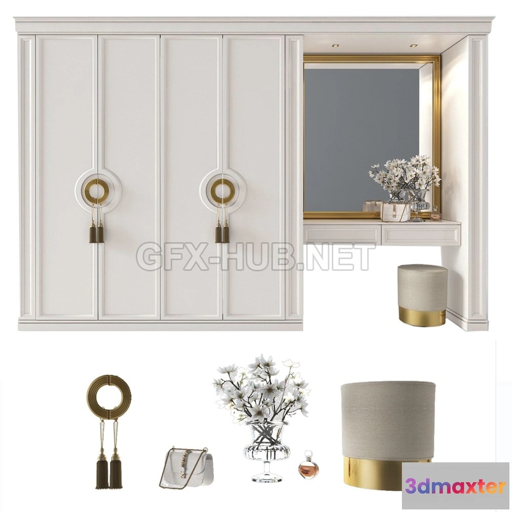 1199438 - FURNITURE 3D MODELS - Composition in the hallway 83