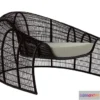 1199554 - FURNITURE 3D MODELS - Croissant Armchair
