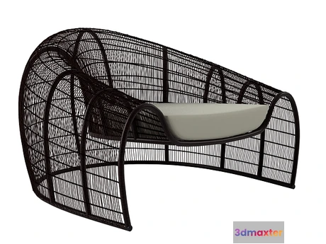 1199554 - FURNITURE 3D MODELS - Croissant Armchair