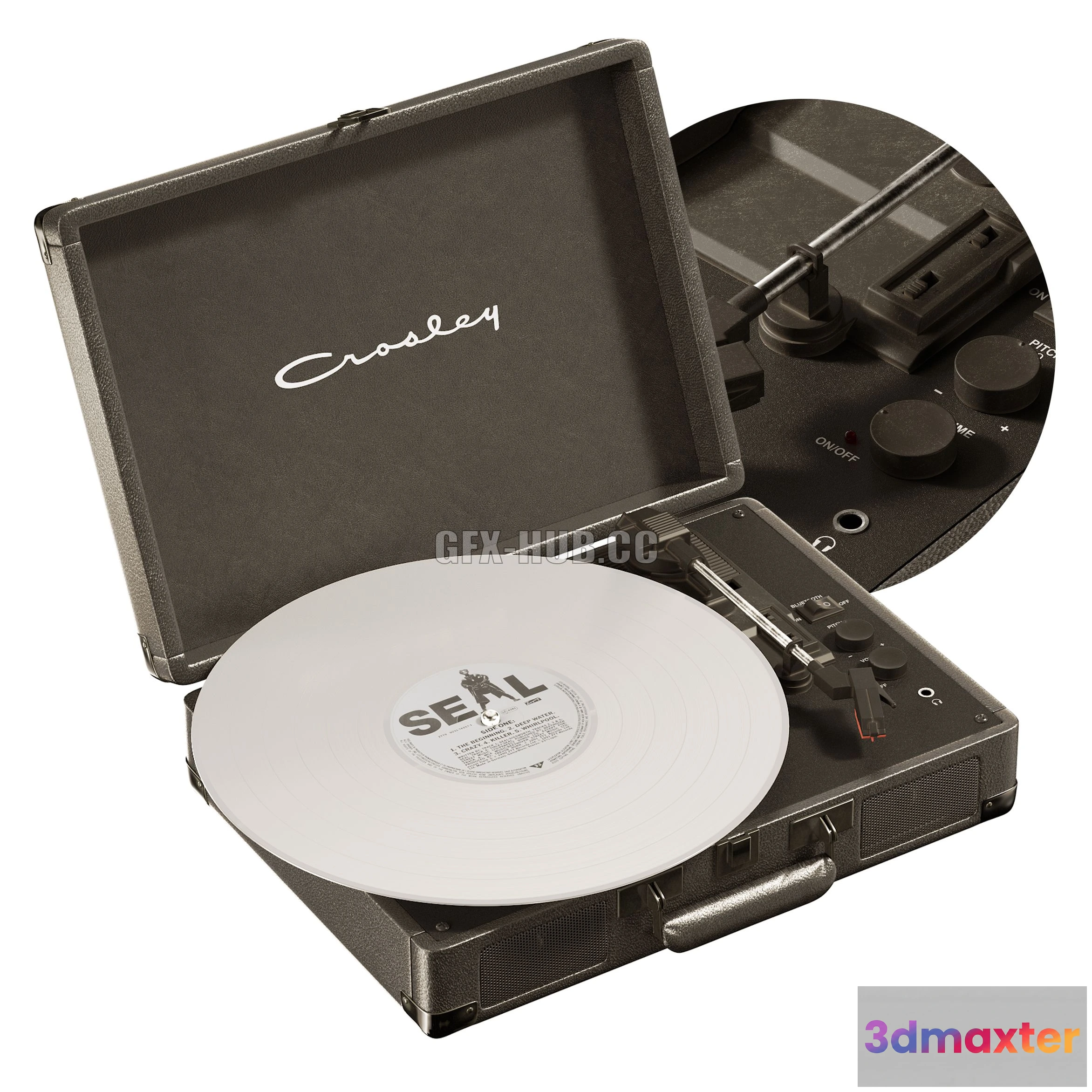 1199560 - FURNITURE 3D MODELS - Crosley UO Exclusive Black Star Cruiser