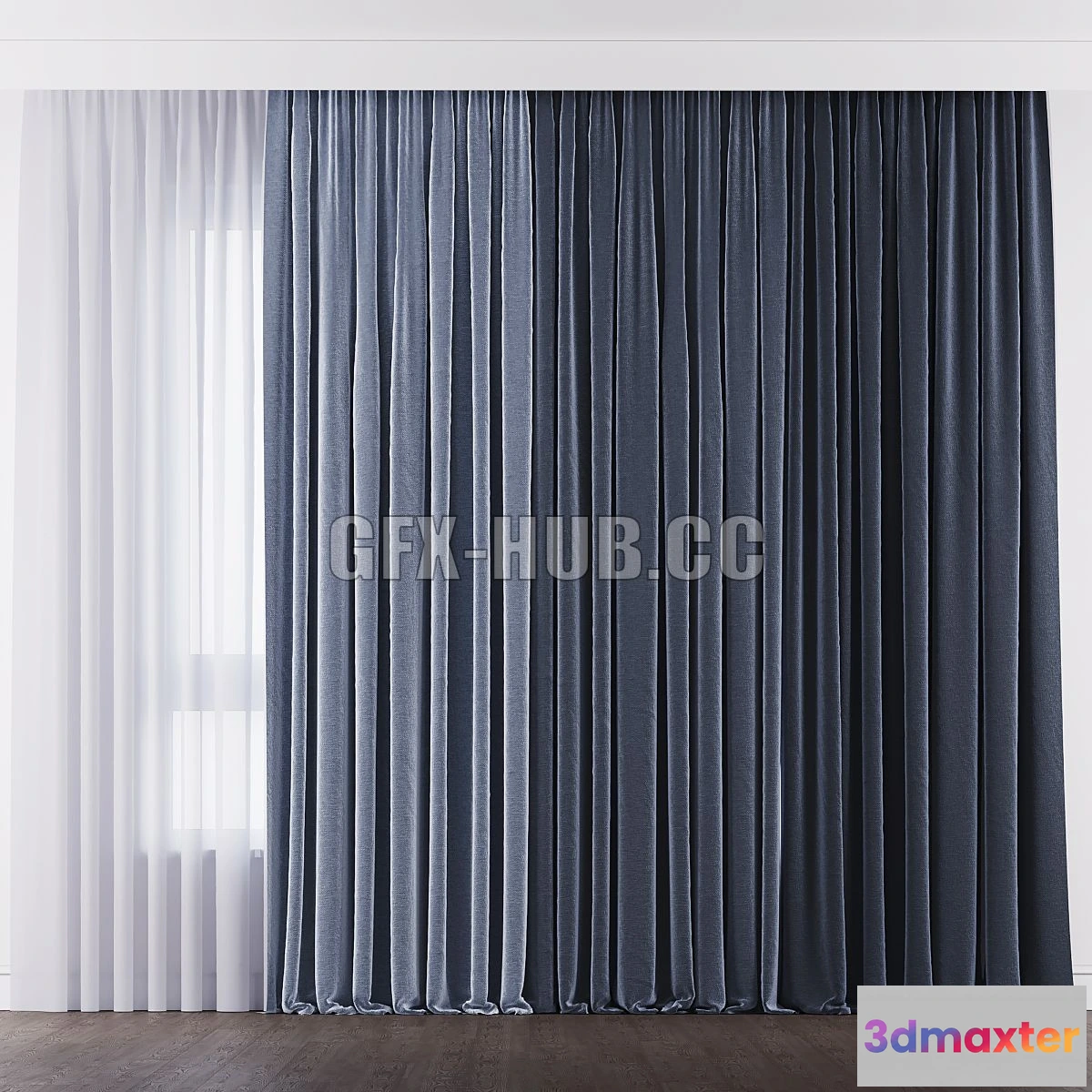 1199614 - FURNITURE 3D MODELS - Curtain 010