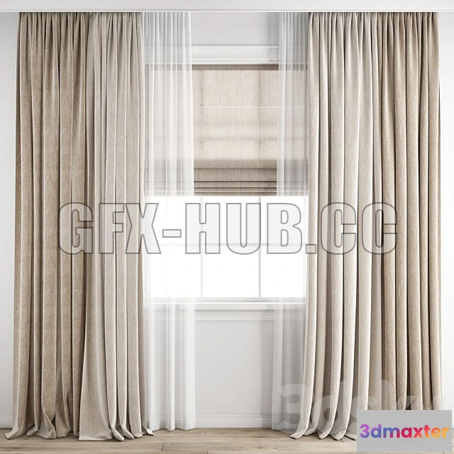 1199622 - FURNITURE 3D MODELS - Curtain 229