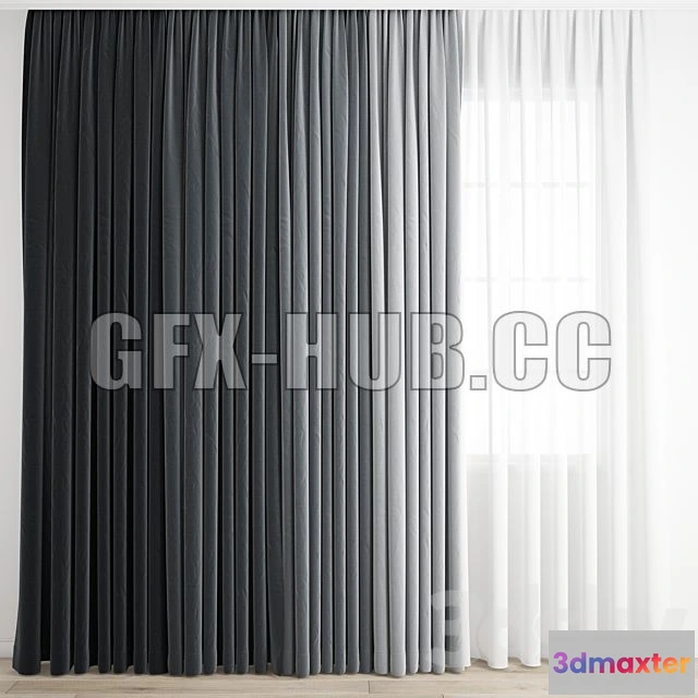 1199624 - FURNITURE 3D MODELS - Curtain 296