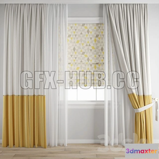 1199626 - FURNITURE 3D MODELS - Curtain 338