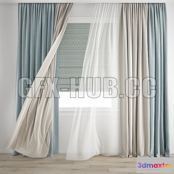 1199628 - FURNITURE 3D MODELS - Curtain 346