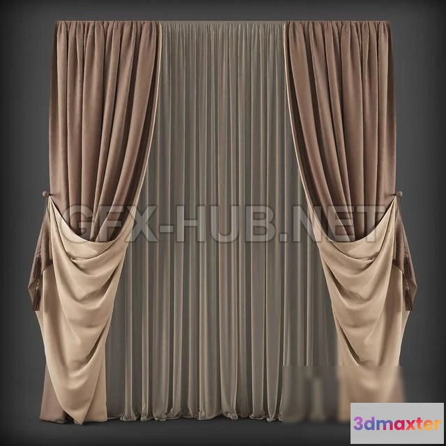 1199638 - FURNITURE 3D MODELS - Curtains 115