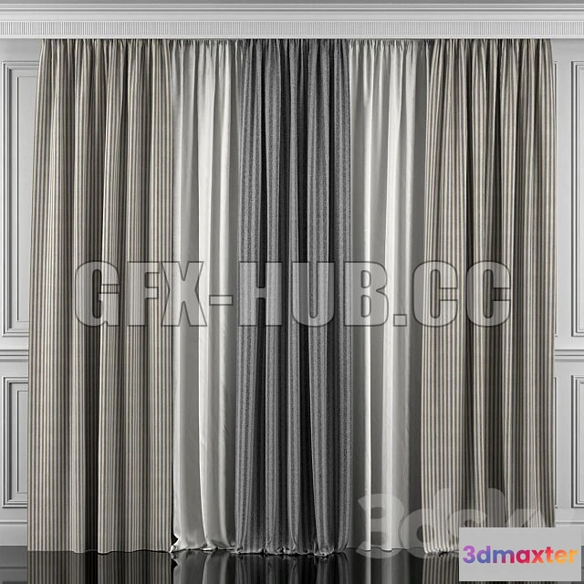 1199646 - FURNITURE 3D MODELS - Curtains 344