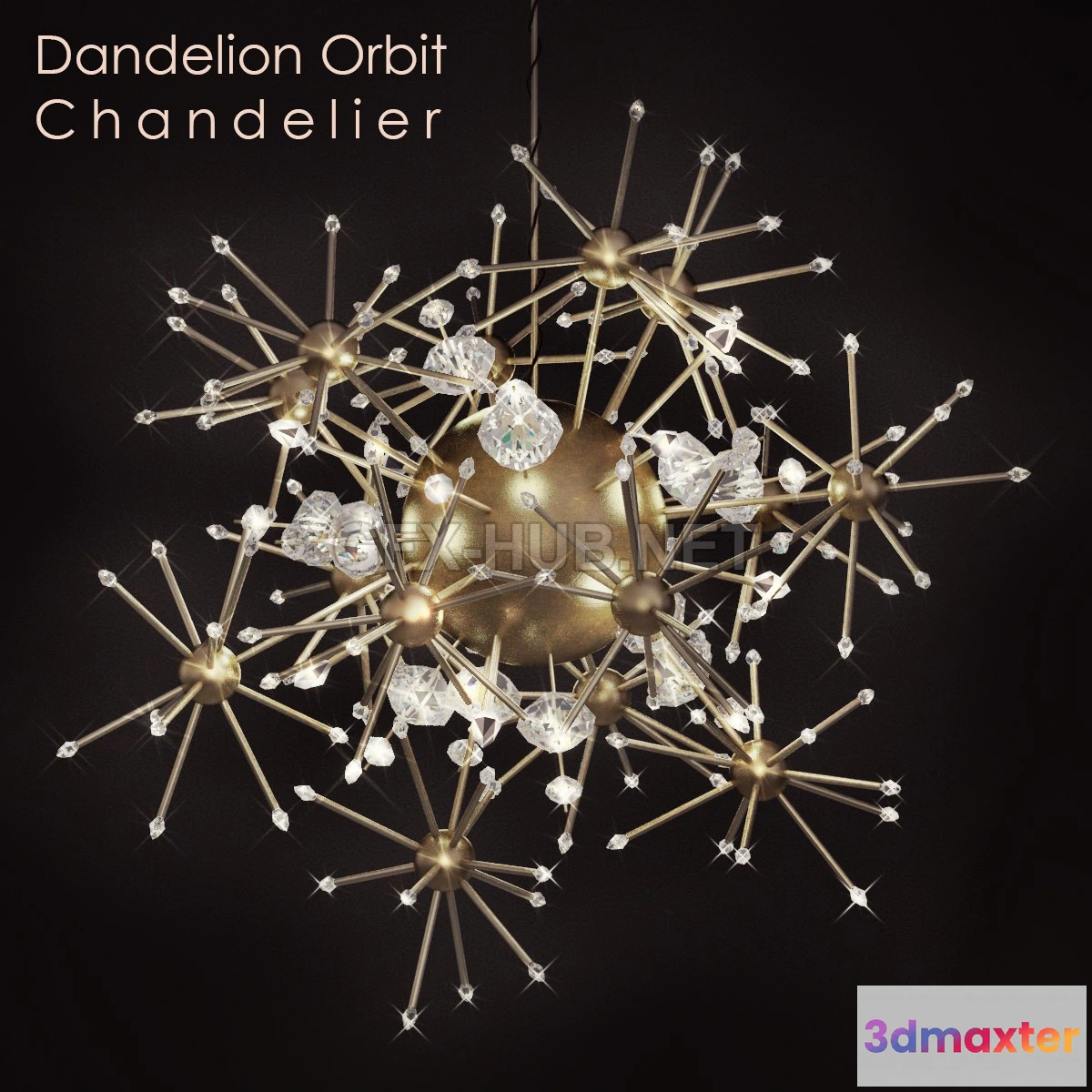 1199696 - FURNITURE 3D MODELS - Dandelion Orbit Chandelier