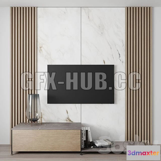 1199728 - FURNITURE 3D MODELS - De Padova RIG TV Wall