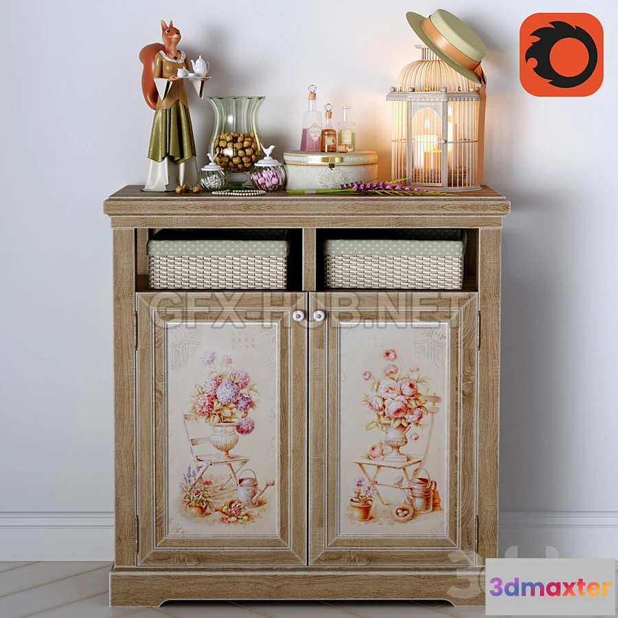 1199748 - FURNITURE 3D MODELS - decor in a Provencal style