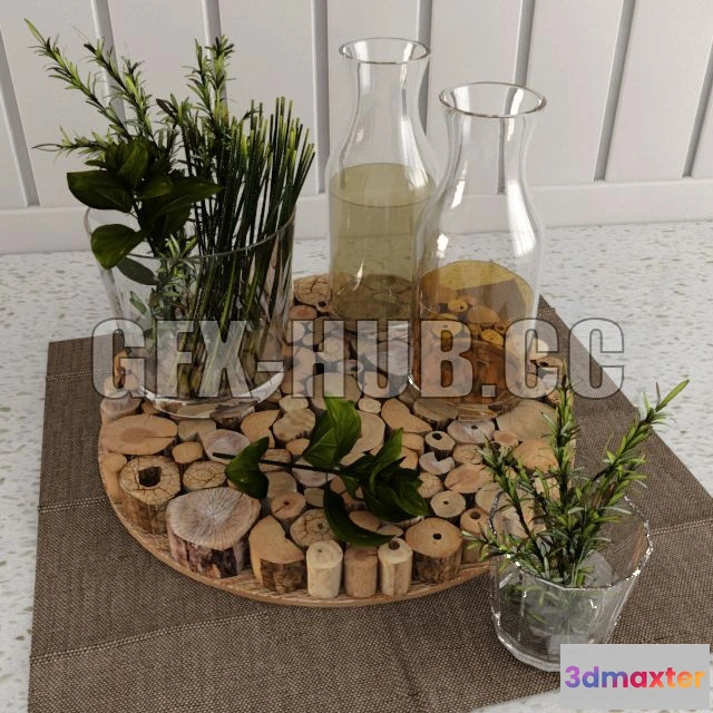 1199808 - FURNITURE 3D MODELS - Decorations for the kitchen