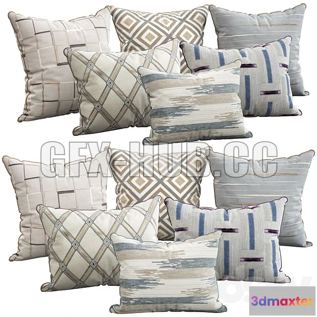 1199832 - FURNITURE 3D MODELS - Decorative Pillows 104