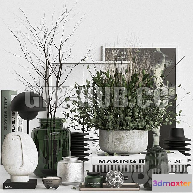 1199844 - FURNITURE 3D MODELS - Decorative Set 0022