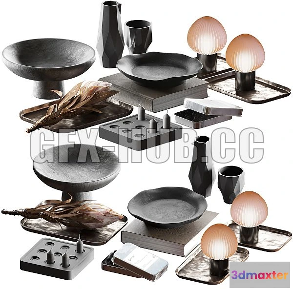 1199852 - FURNITURE 3D MODELS - Decorative Set 022 Geometric