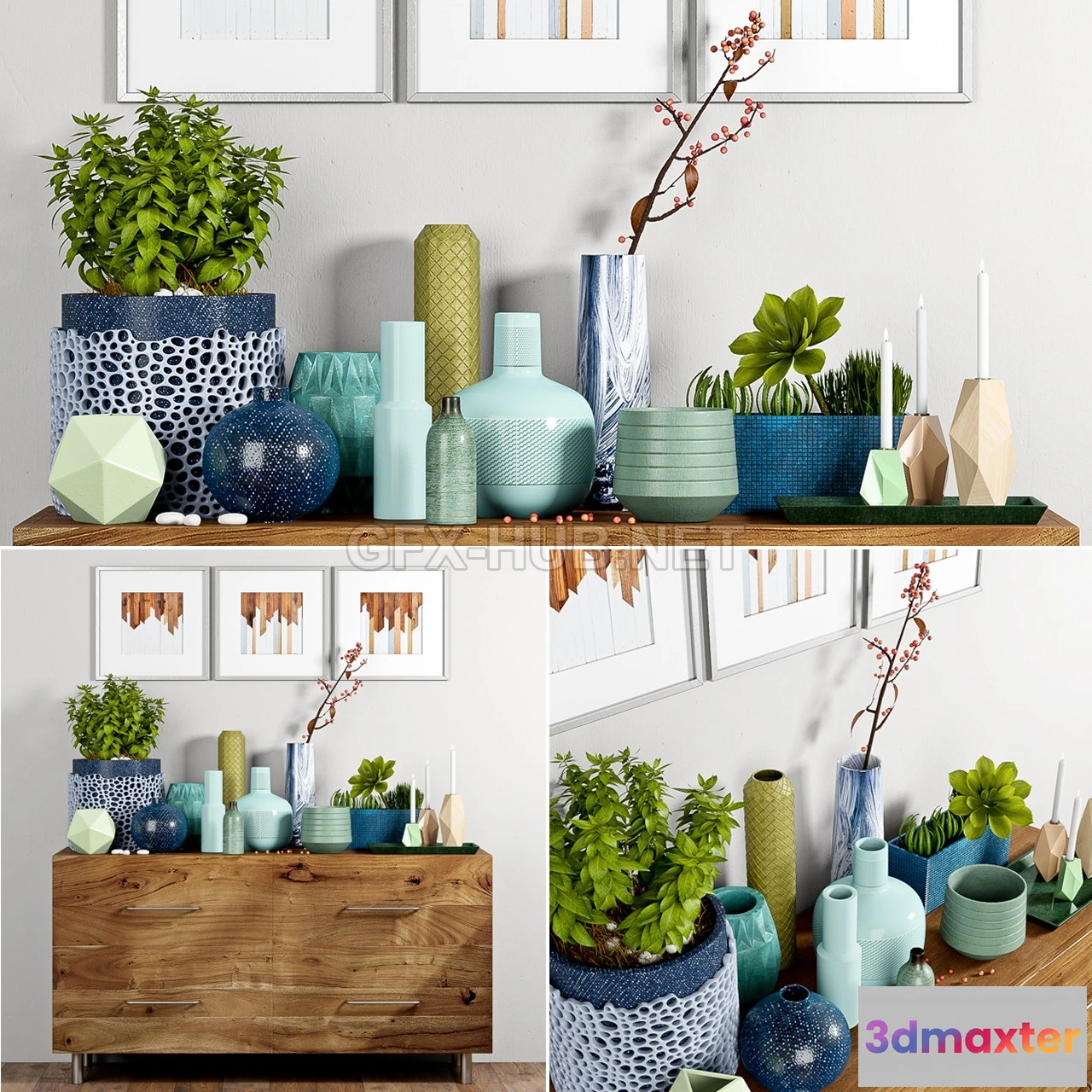 1199864 - FURNITURE 3D MODELS - Decorative Set 21