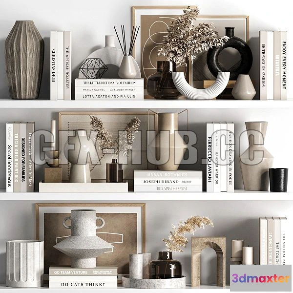 1199872 - FURNITURE 3D MODELS - Decorative Set 62