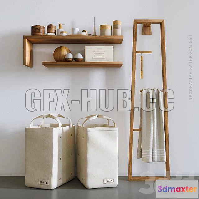 1199892 - FURNITURE 3D MODELS - Decorative Set for Bathroom 12