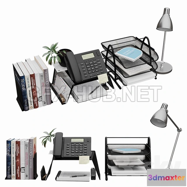 1199896 - FURNITURE 3D MODELS - Decorative set for desktop