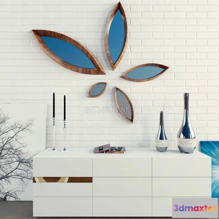 1199906 - FURNITURE 3D MODELS - Decorative set Horm v.01