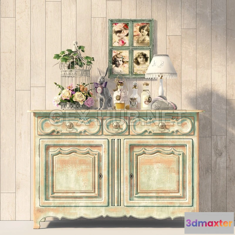 1199920 - FURNITURE 3D MODELS - Decorative set of Provence