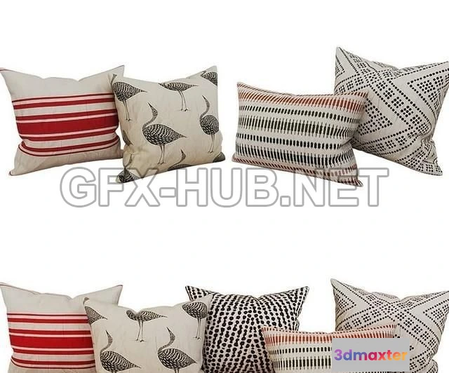 1199924 - FURNITURE 3D MODELS - Decorative set pillow 40