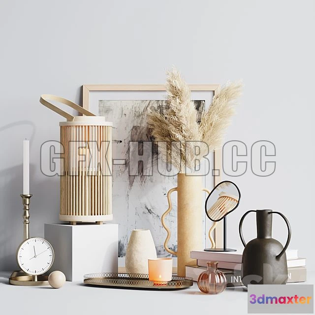 1199956 - FURNITURE 3D MODELS - Decorative Set Zara Home 001