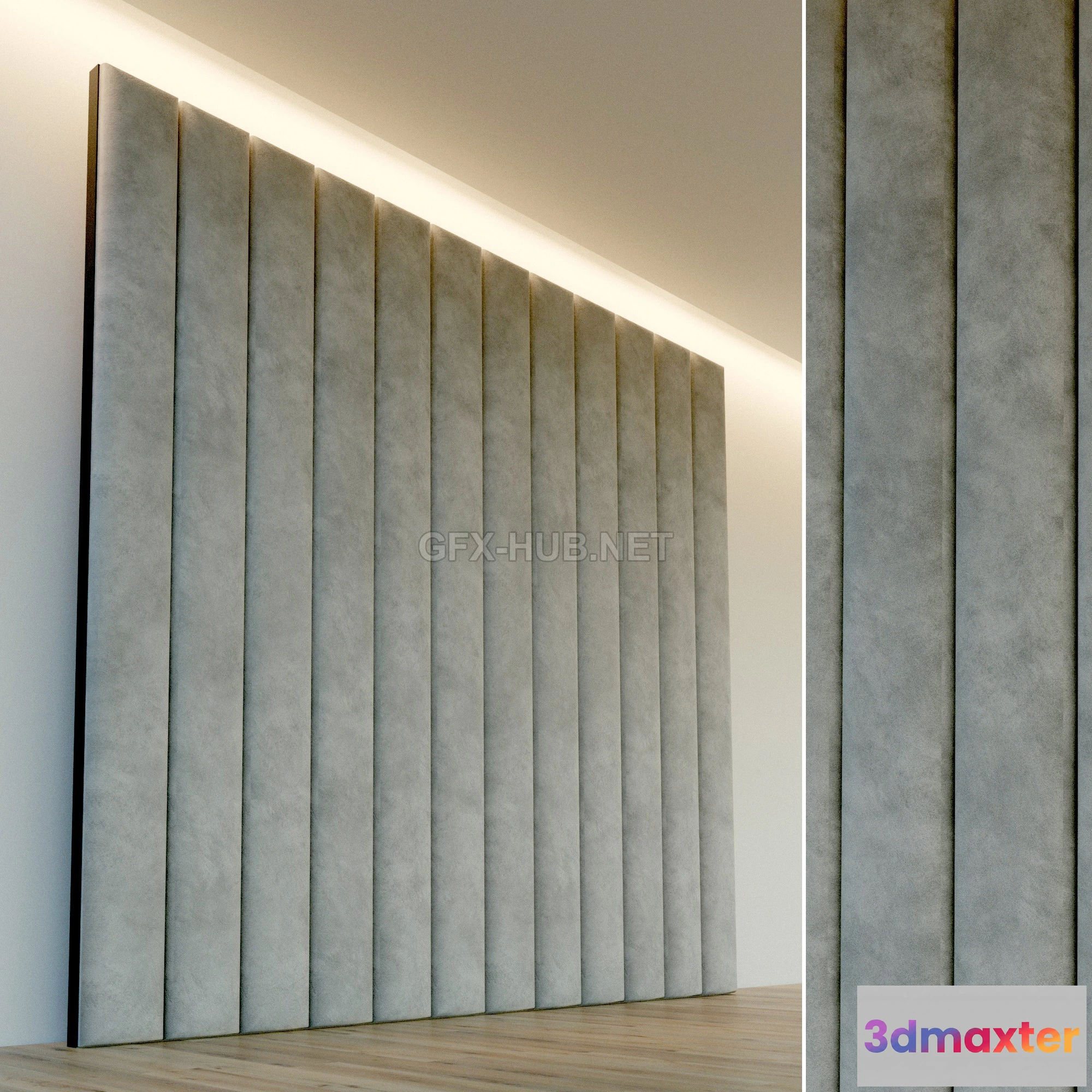 1199970 - FURNITURE 3D MODELS - Decorative Wall Soft Panel 43