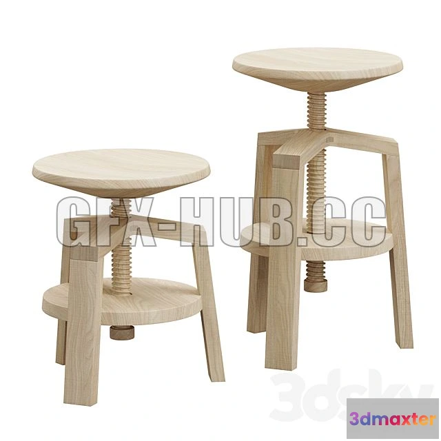 1199988 - FURNITURE 3D MODELS - Delavelle Design Stool
