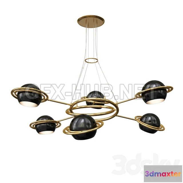 1199992 - FURNITURE 3D MODELS - Delightfull Cosmo Suspention Light Black White