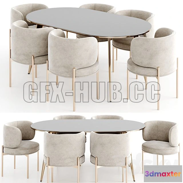 1200088 - FURNITURE 3D MODELS - Dinning Set 29