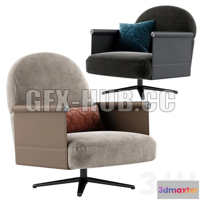 1200098 - FURNITURE 3D MODELS - Ditre Italia Beyl Armchair