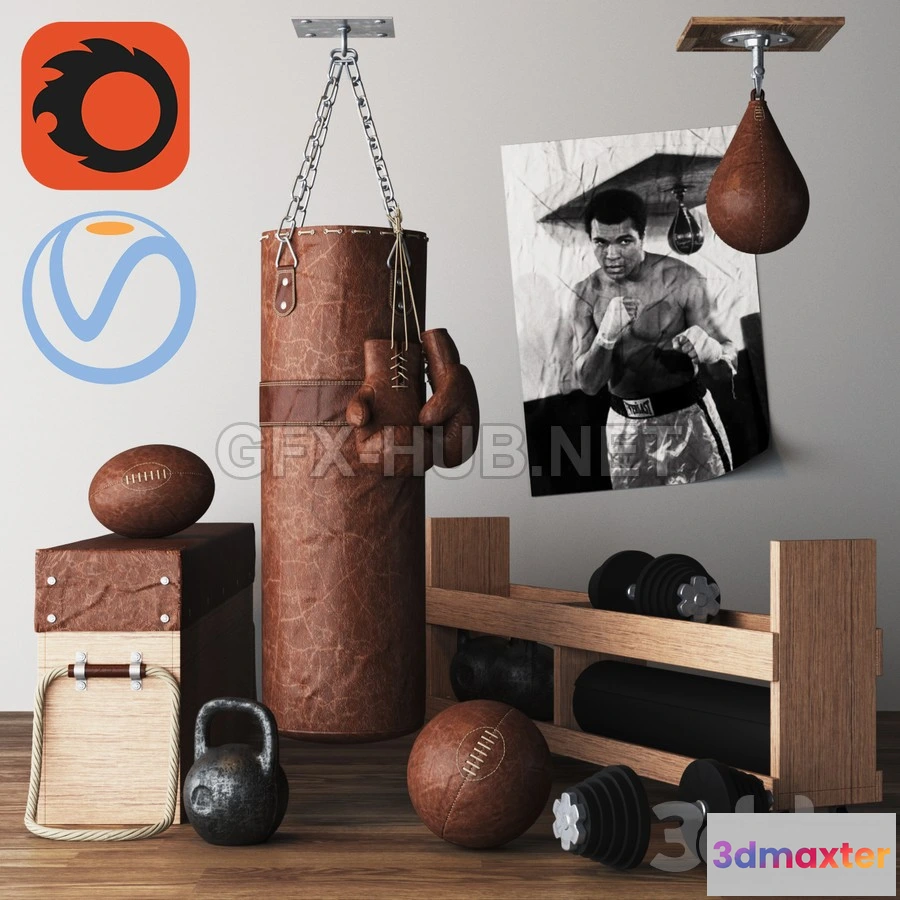 1200112 - FURNITURE 3D MODELS - DIY Home Gym In A Box