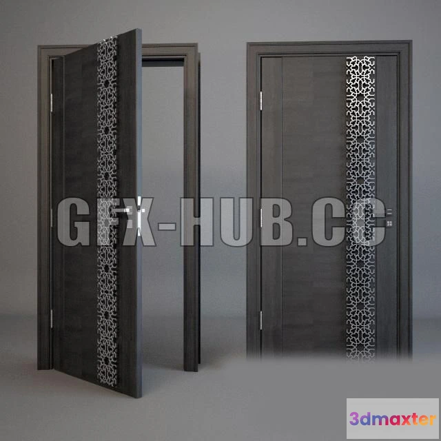 1200150 - FURNITURE 3D MODELS - Door with decor