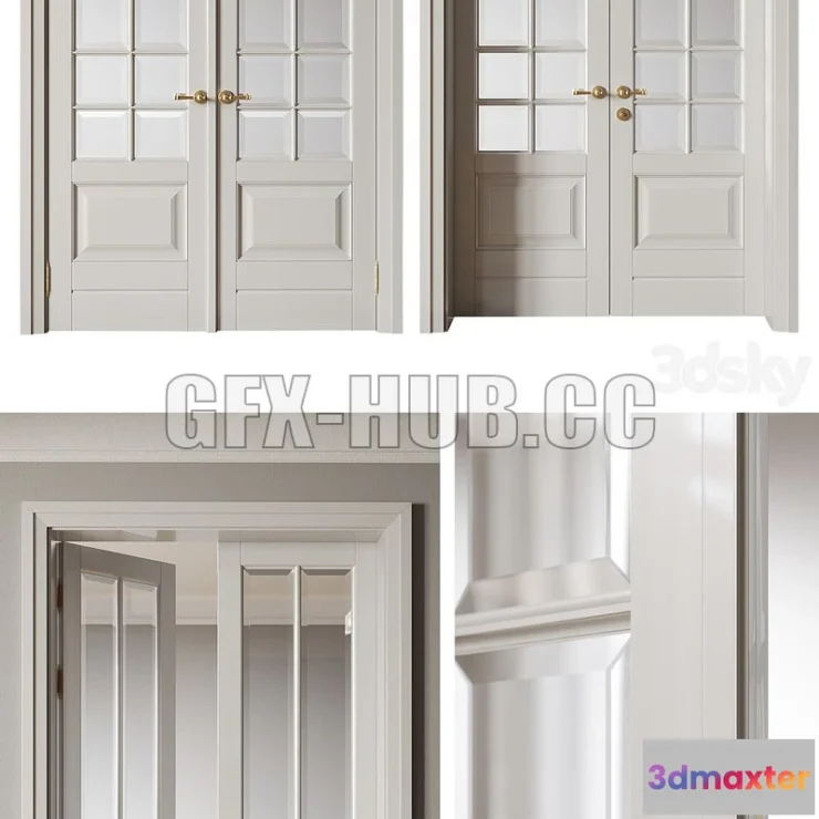 1200172 - FURNITURE 3D MODELS - Double Leaf Door