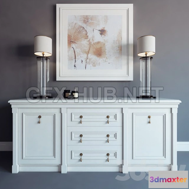 1200182 - FURNITURE 3D MODELS - Dresser 01