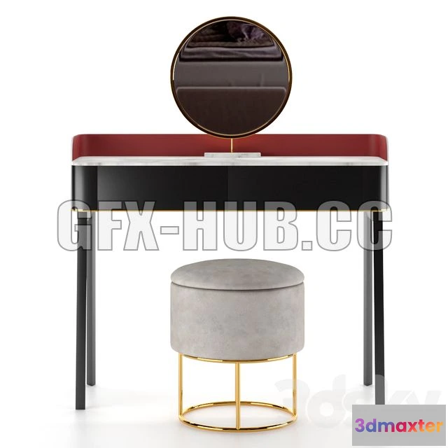 1200188 - FURNITURE 3D MODELS - Dressing Table 001