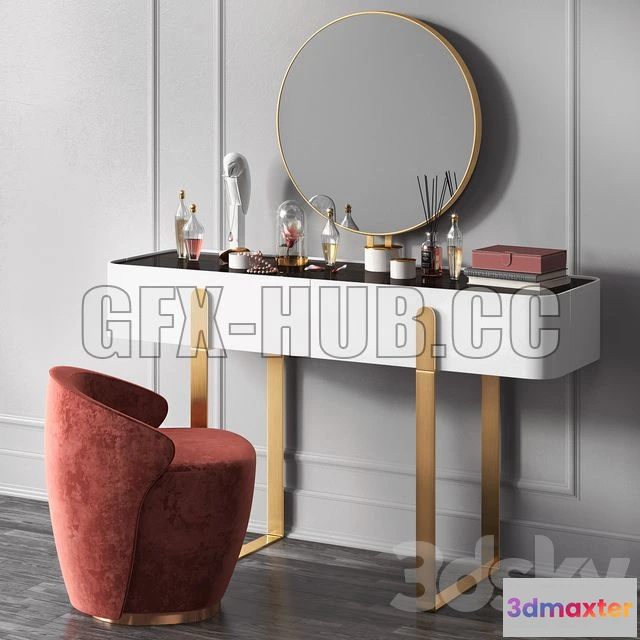 1200194 - FURNITURE 3D MODELS - Dressing Table EDEN by Capital Collections