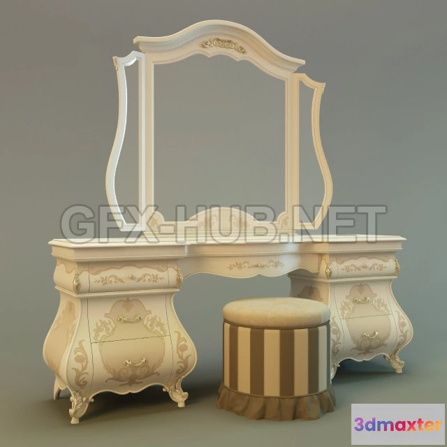 1200198 - FURNITURE 3D MODELS - Dressing table Monreale