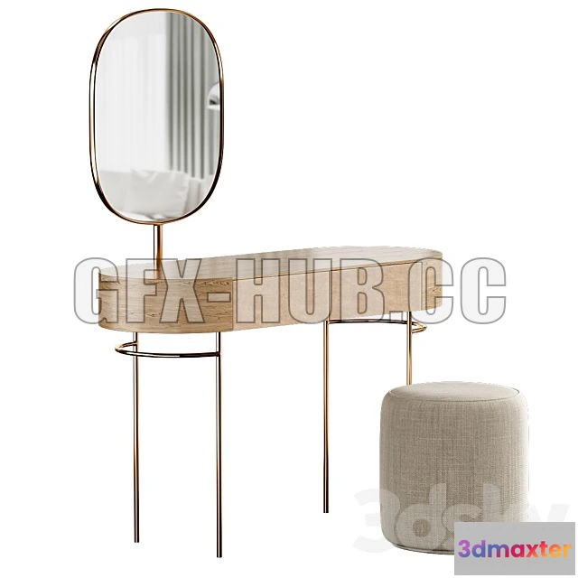 1200202 - FURNITURE 3D MODELS - Dressing Table PAD Geneve