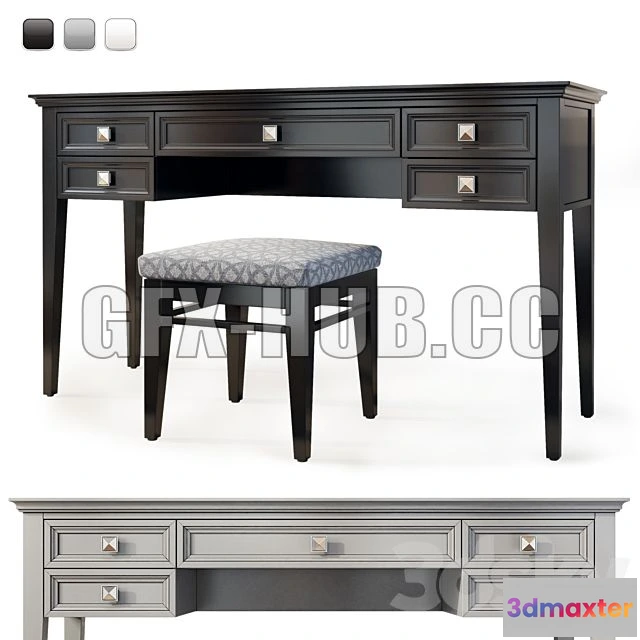 1200204 - FURNITURE 3D MODELS - Dressing Table RFS Brooklyn